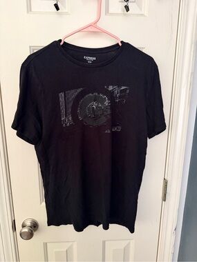 Express Black Short-Sleeve Graphic Tee